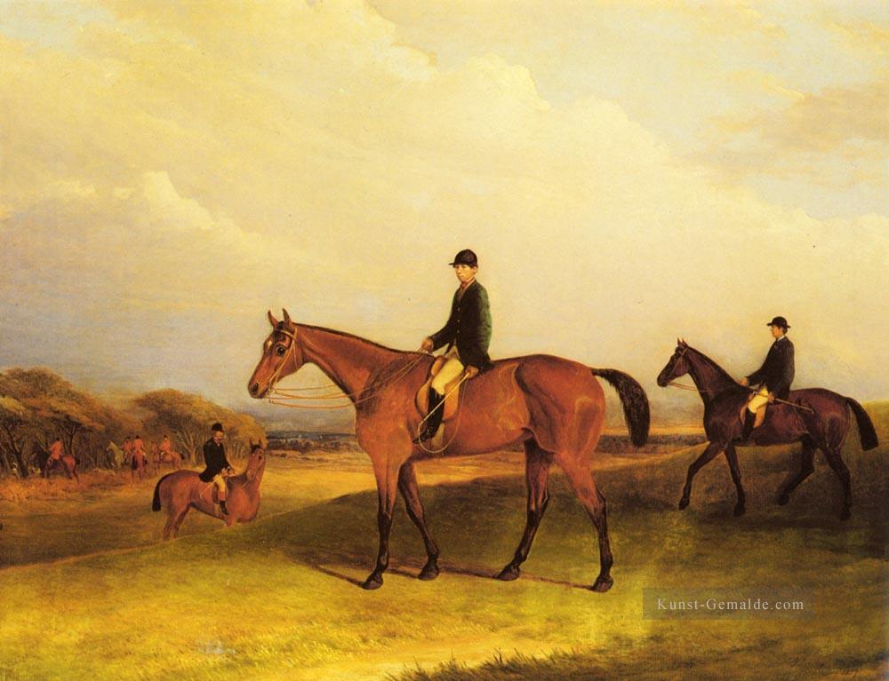 Ein Jockey auf Kastanien Hunter Pferd John Ferneley Snr Ölgemälde